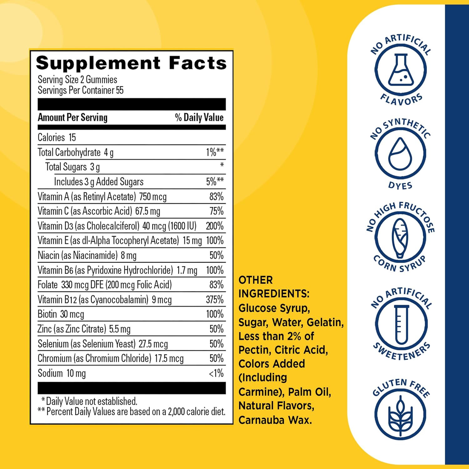 Nature Made Multi for Him Men's Multivitamin Gummies, 150 Count - görsel 7