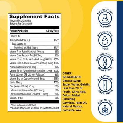 Nature Made Multi for Him Men's Multivitamin Gummies, 150 Count