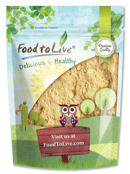 Food to Live Yellow Maca Powder, 1.81 kg (4 lb) – Raw Ground Maca Root, Vegan, Kosher, Keto, Non-Gelatinised, Bulk