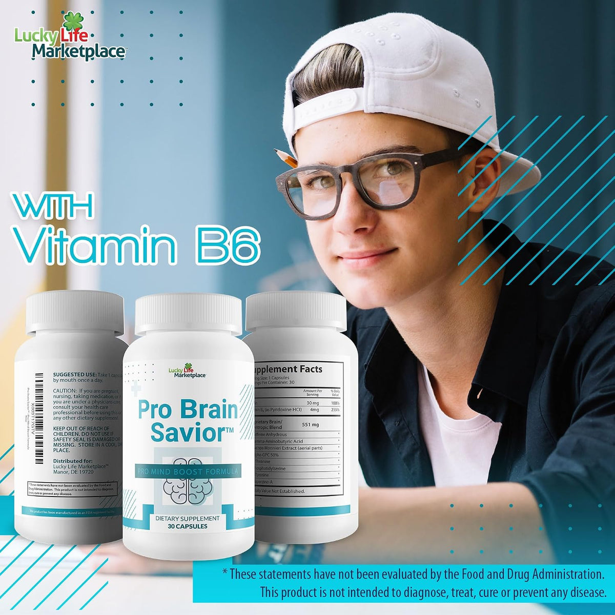Pro Brain Saviour - Nootropic Brain Supplement for Memory, Focus, and Clarity - görsel 6