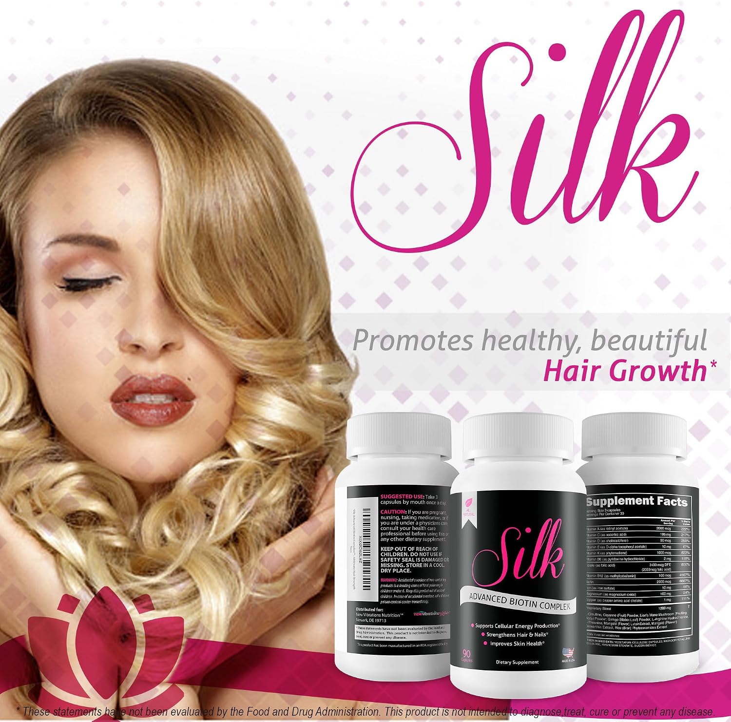 Silk Advanced Biotin Complex – Hair, Skin & Nails Support Supplement - görsel 5