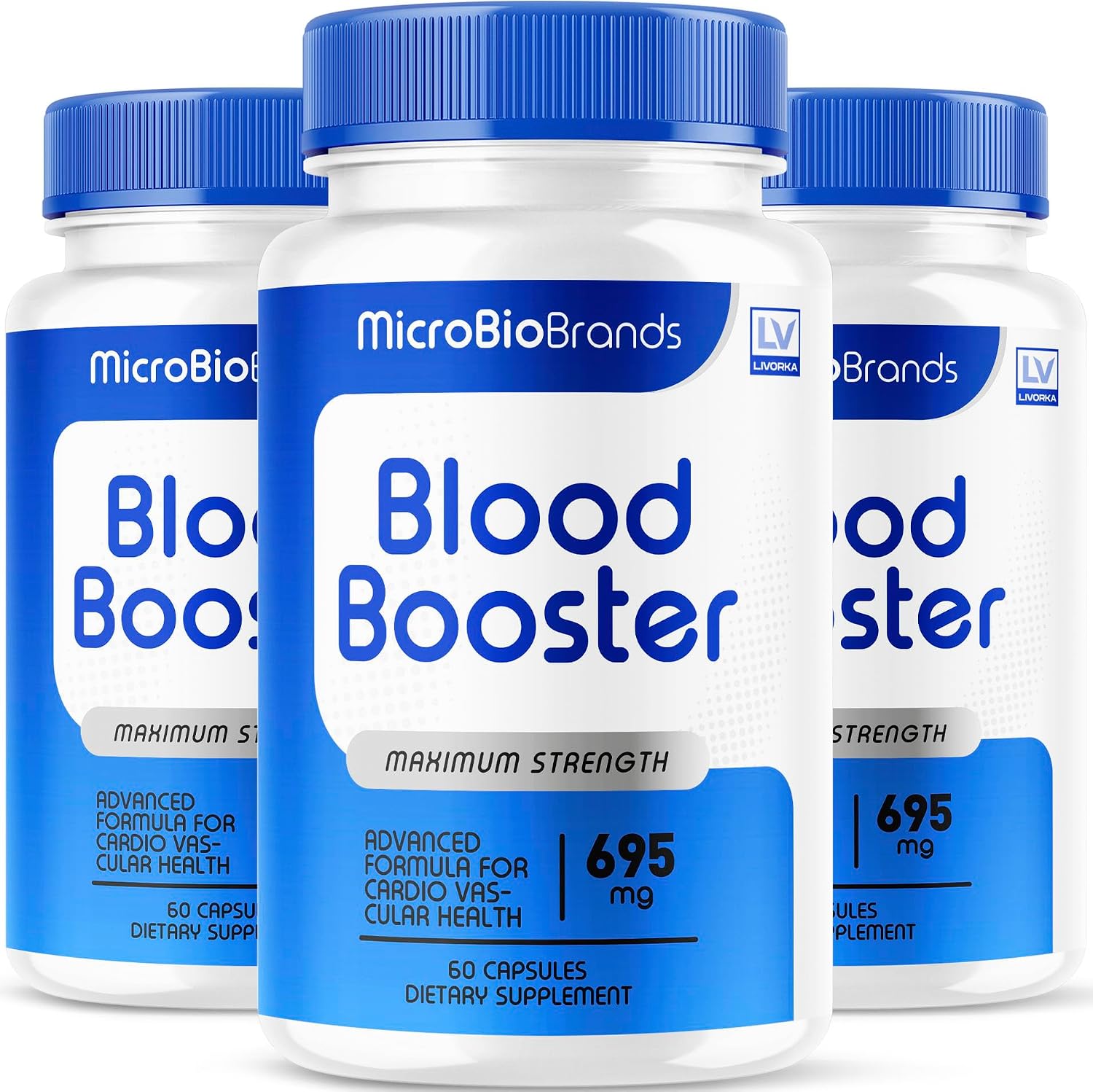 (3 Pack) Microbio Capsules - Official Micro Bio Advanced Supplement Pills Blood Balance Health Support Formula, All Natural Microbio for Overall Health & Wellness Reviews, 180 Capsules for 3 Months - görsel 1