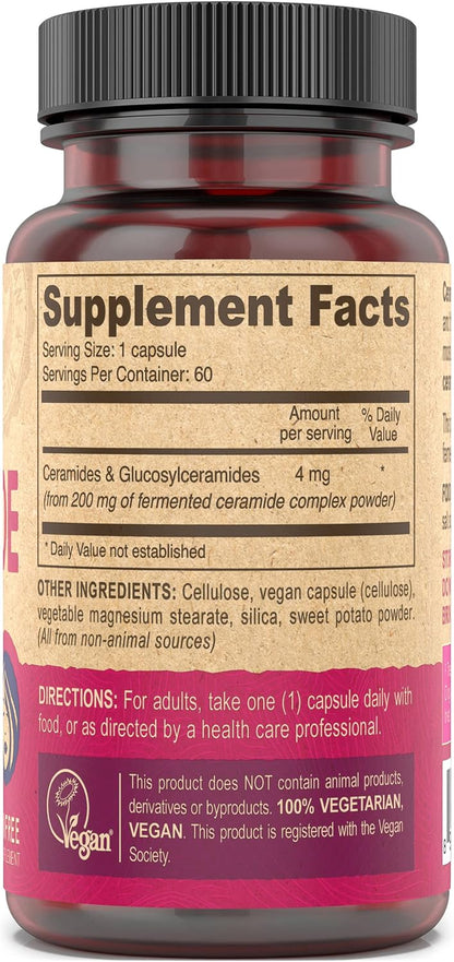 DEVA Vegan Vitamins Skin Restoring Ceramide Supplement Tablets, 60 Count (Pack of 2)