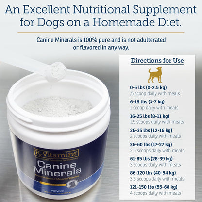 Rx Vitamins Canine Minerals - Essential Mineral Supplement for Dogs (454g)