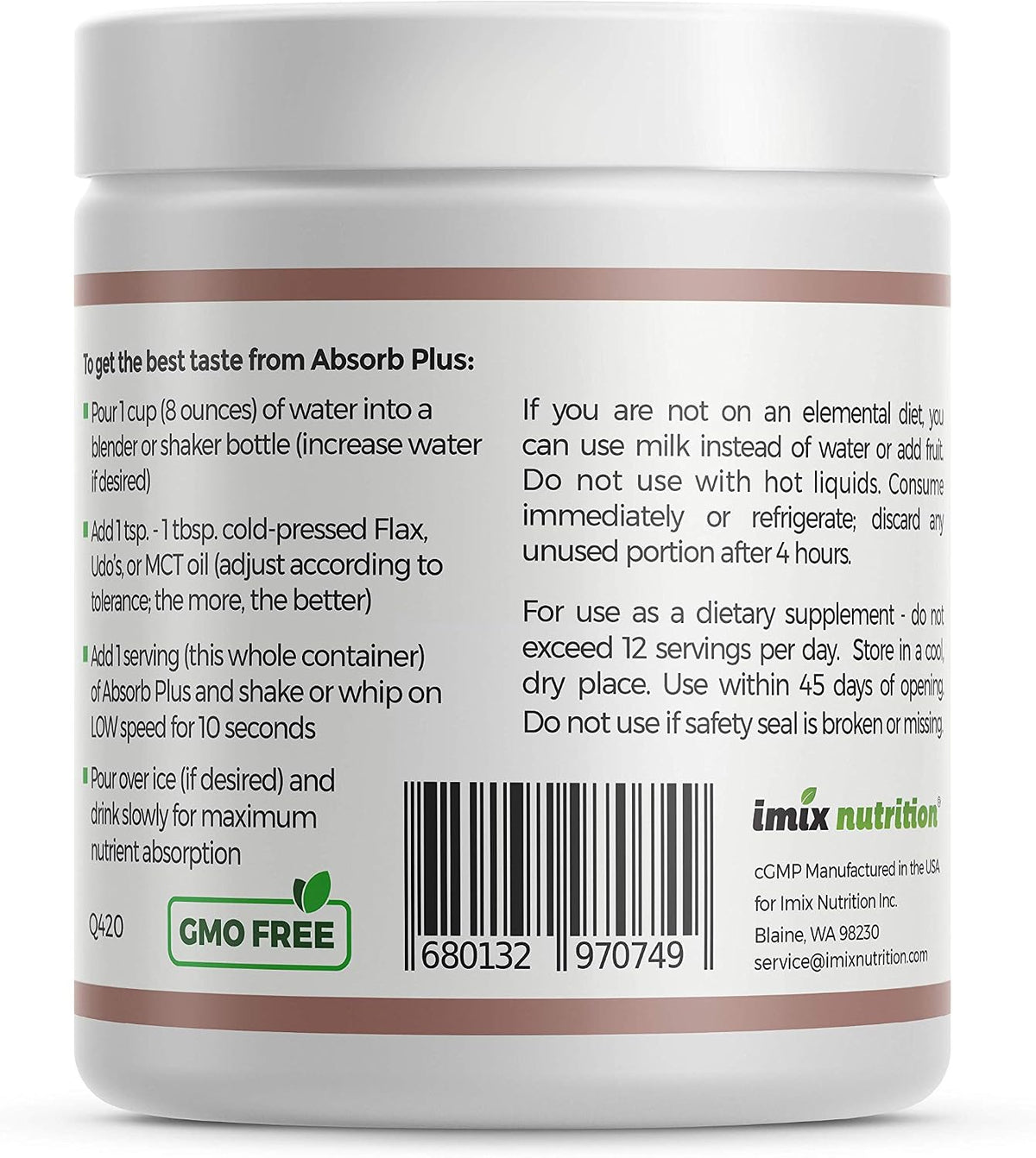 Absorb Plus Isolate Protein – Food Supplement (100g, Mocha Grande) - görsel 2