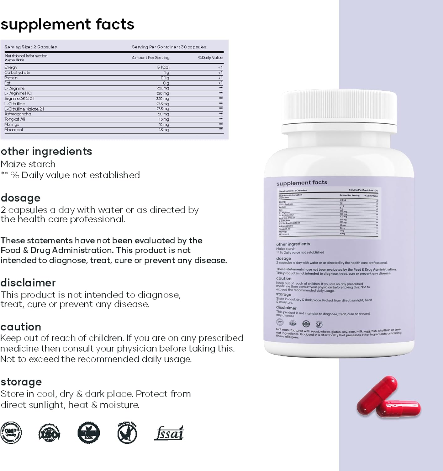Mars Nitric Oxide Capsules – Pack of 3 - görsel 6