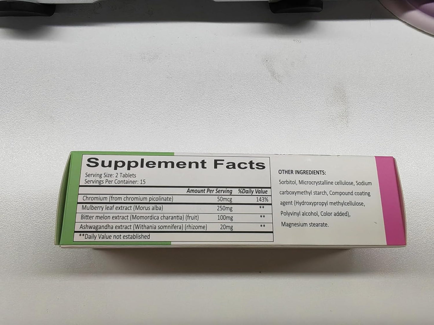 NiceTop Metabolic Activator – with Mulberry Leaf Extract, Vitamin C & PQQ – 60 Tablets - görsel 3