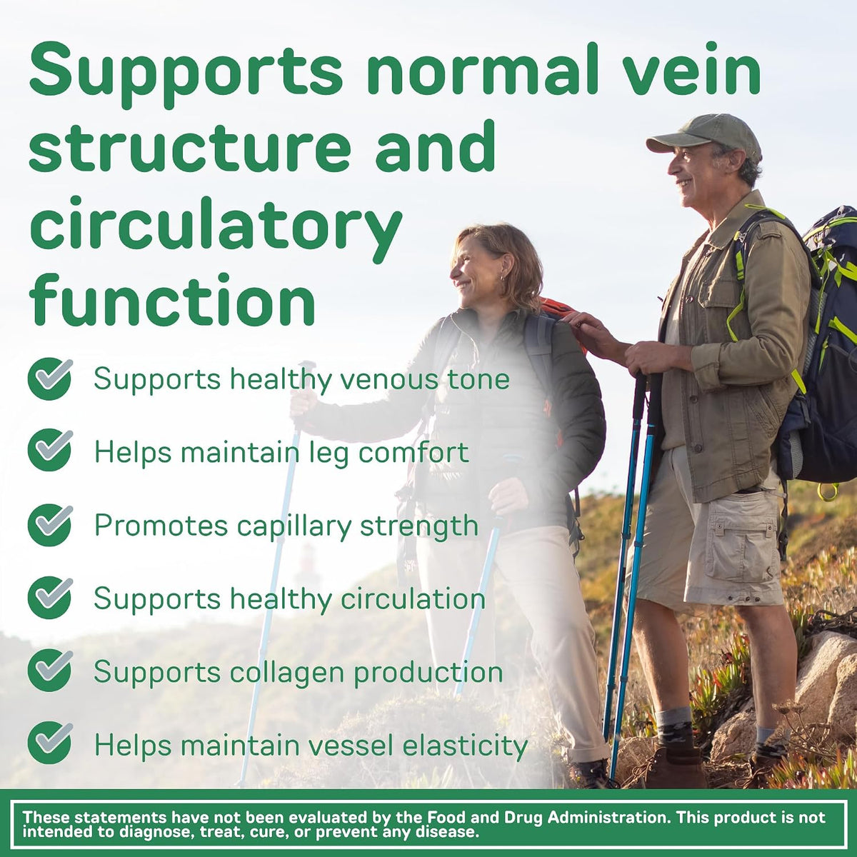 Vasoflex-Forte Leg Vein Health Supplement – Butcher's Broom, Hesperidin & Vitamin C – 90 Capsules - görsel 3