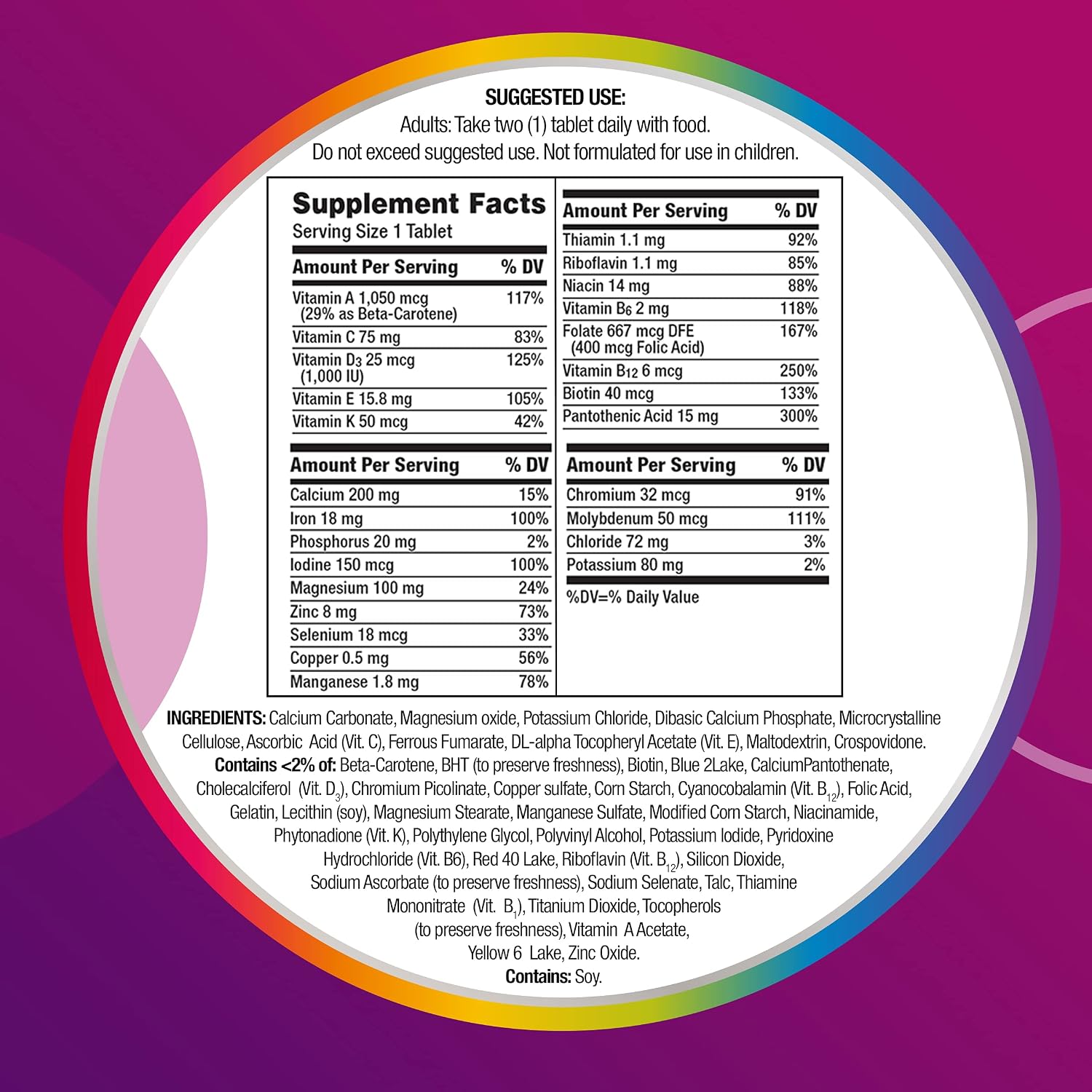 Centrum Women Multivitamin / Multimineral Food Supplement Tablet, Vitamin D3 (200 Count) - görsel 6