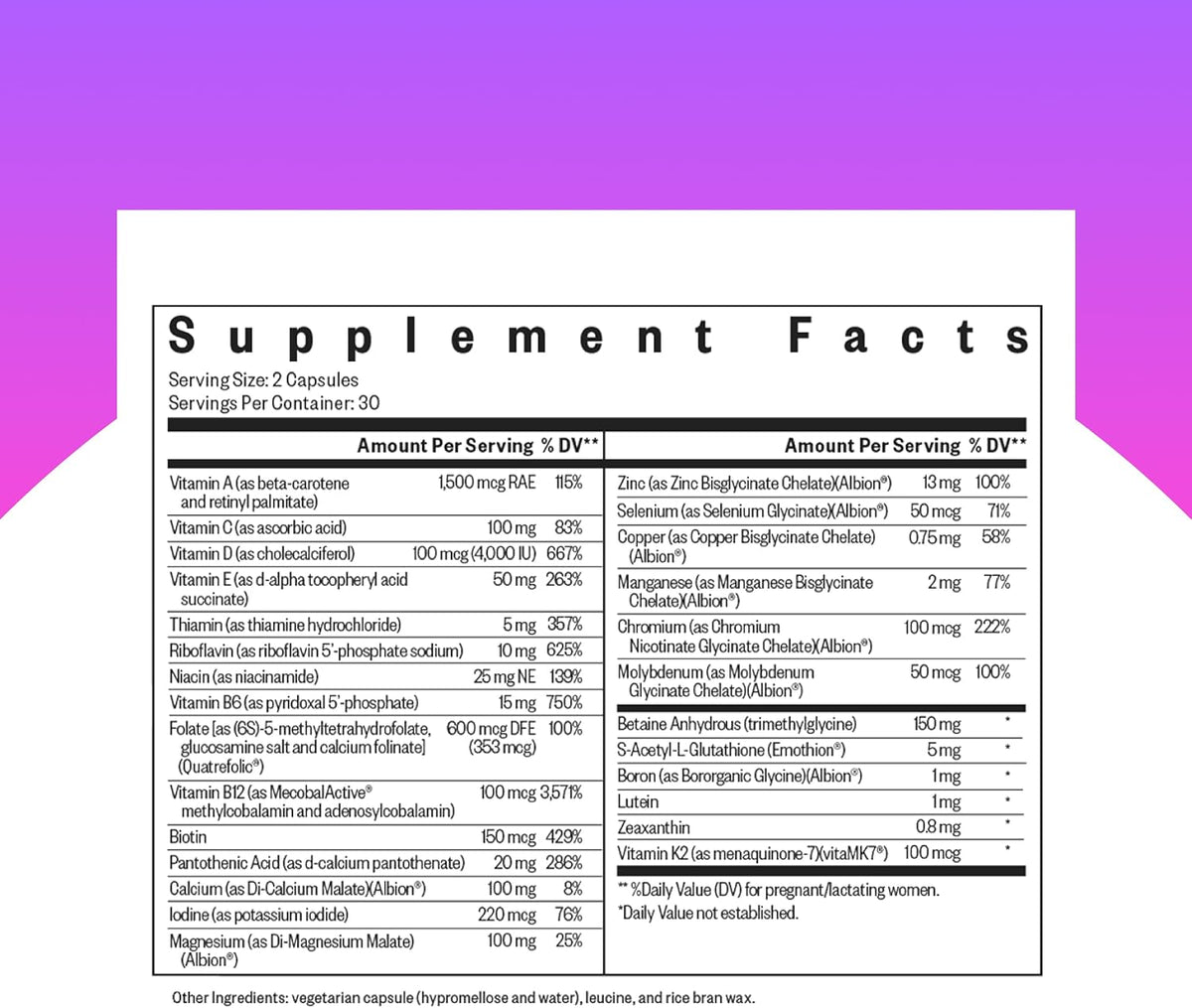 Seeking Health Prenatal Essentials – with Bioactive B12, Folate & K2 – 60 Capsules - görsel 2
