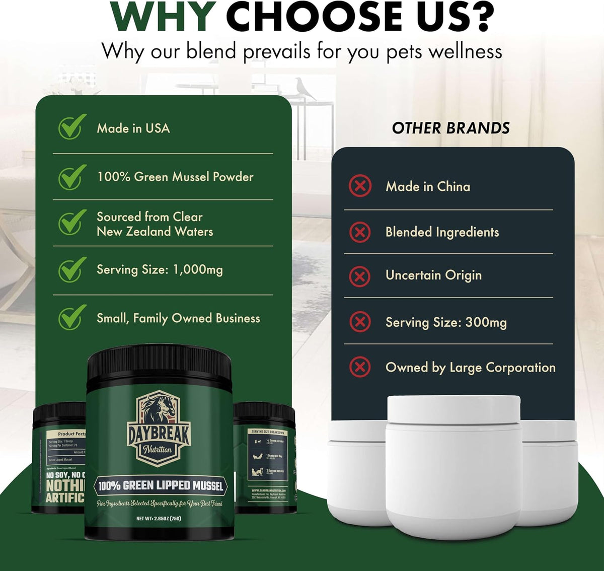 Pure Green Lipped Mussel Powder for Dogs and Cats - 100% New Zealand Green Lipped Mussels - Joint Support Supplement - 150 Grams - görsel 3