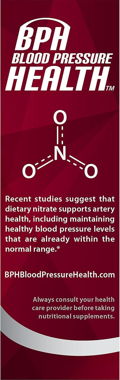 BPH Blood Pressure Health Maintenance Dietary Supplement Caplets - Beetroot, 60 Count