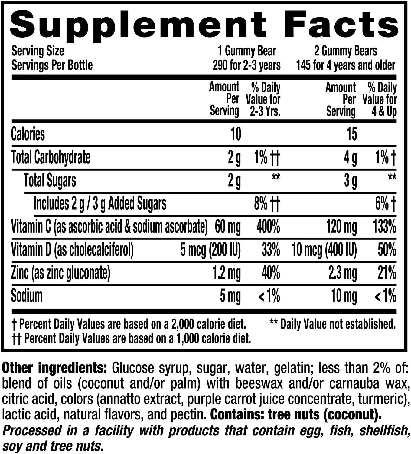 L'il Critter Kids' Immune C Plus Zinc and Vitamin D (290 Count) - görsel 2