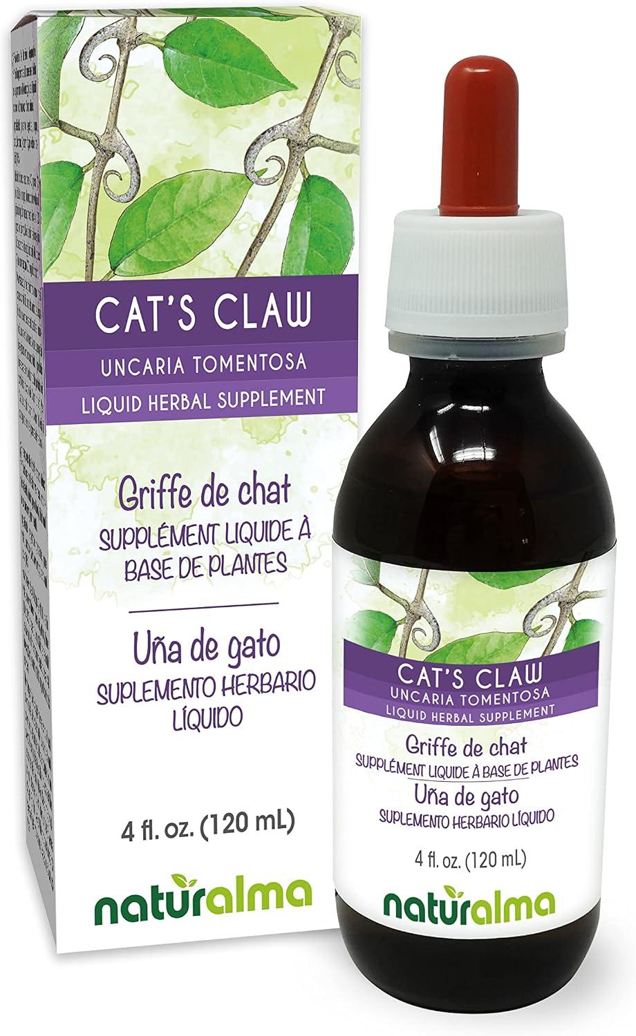 Naturalma Cat's Claw (Uncaria tomentosa) Bark Alcohol-Free Tincture - 200 ml Liquid Extract - görsel 10