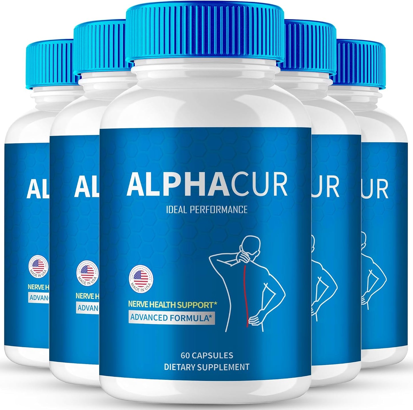 AlphaCur Advanced Formula Capsules – Maximum Strength Nerve Support Supplement - görsel 1