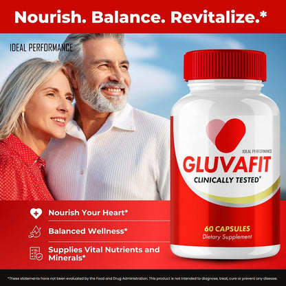 Gluvafit Advanced Blood Formula Capsules – Maximum Strength, All-Natural (5 Pack)