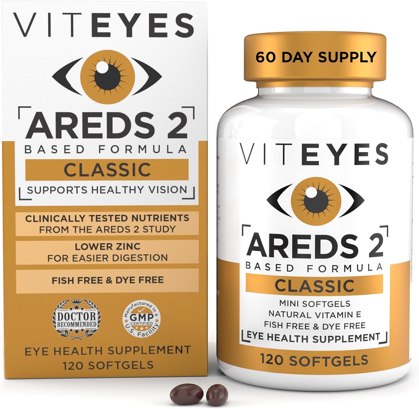 VITEYES® AREDS 2 Softgels – 120 Softgels (2-Month Supply) - görsel 1