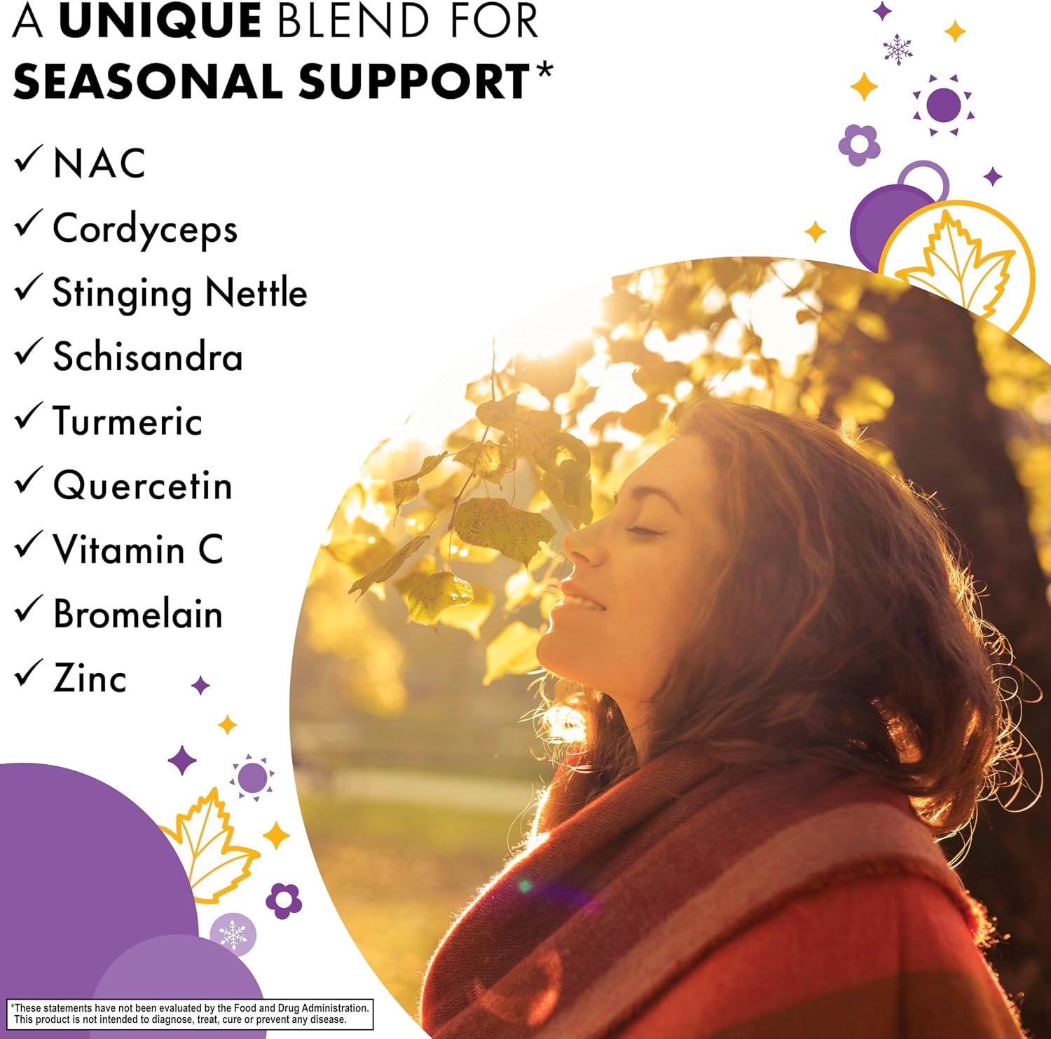 Bluebonnet Nutrition JustBreathe, Seasonal Support, Non-GMO, Kosher, Gluten-Free, Soya-Free, Dairy-Free, 30 Vegetable Capsules - görsel 4
