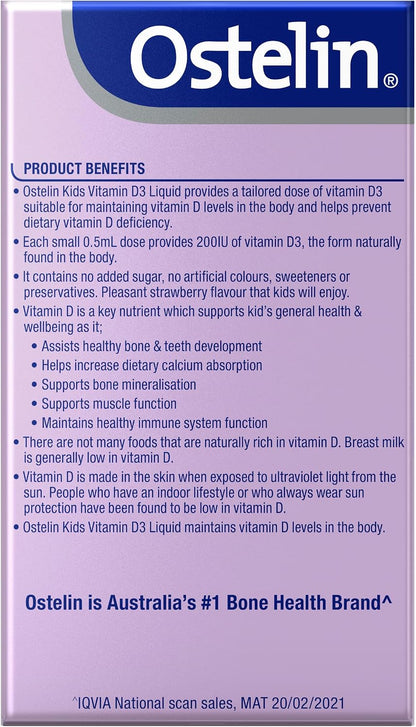 Ostelin Kids Vitamin D Liquid 20 ml