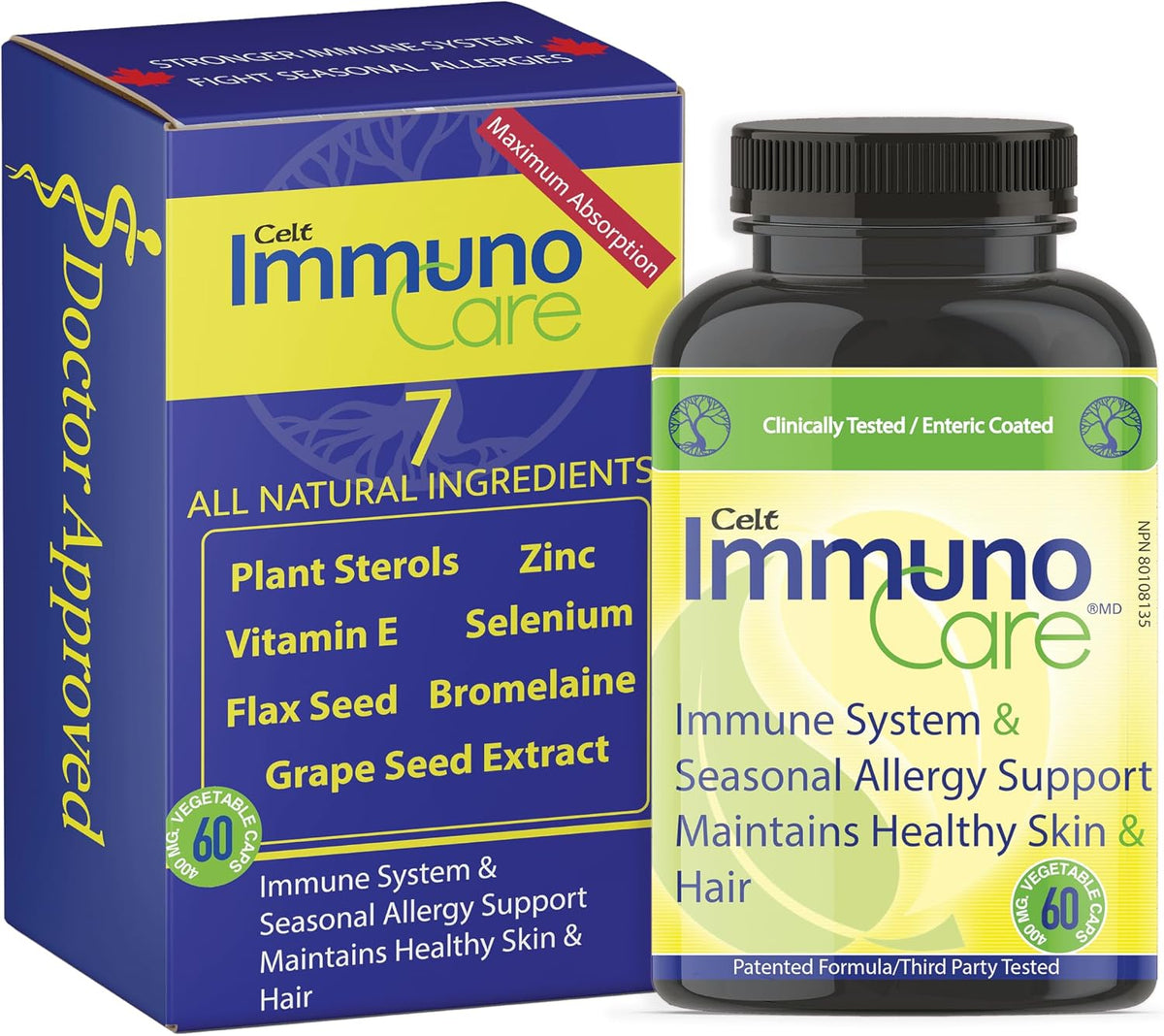 Celt Immunocare 60 v-caps - Immune Support & Seasonal Allergy Blend - görsel 1