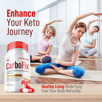 5 Pack - Carbofix Capsules, 60 Capsules per Bottle for 30 Days
