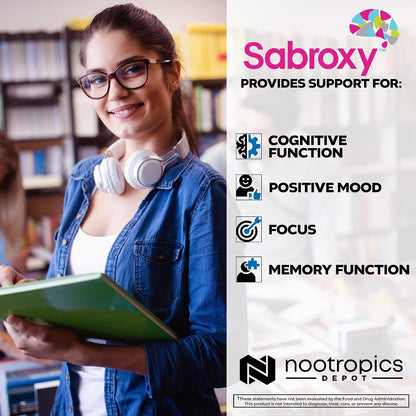 Nootropics Depot Sabroxy® Tablets - 500mg - 30 Count