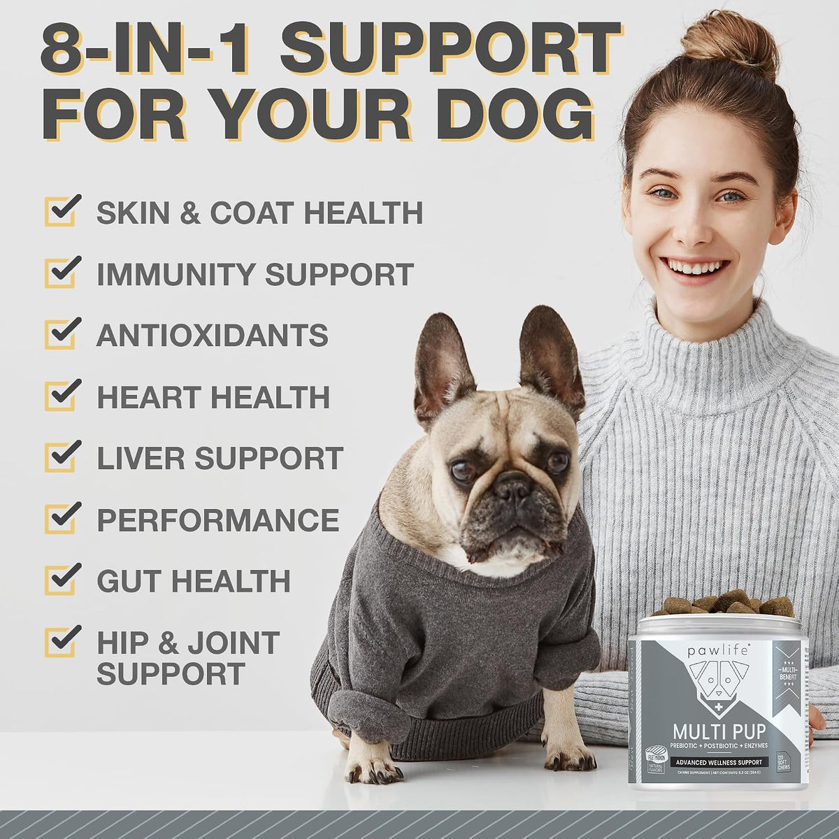 All Natural Multivitamin Soft Chews for Dogs 240 Count - görsel 2