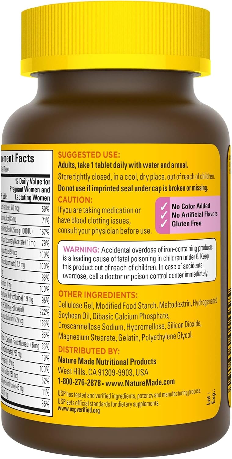 Nature Made Prenatal Multi, 90 Tablets - görsel 9