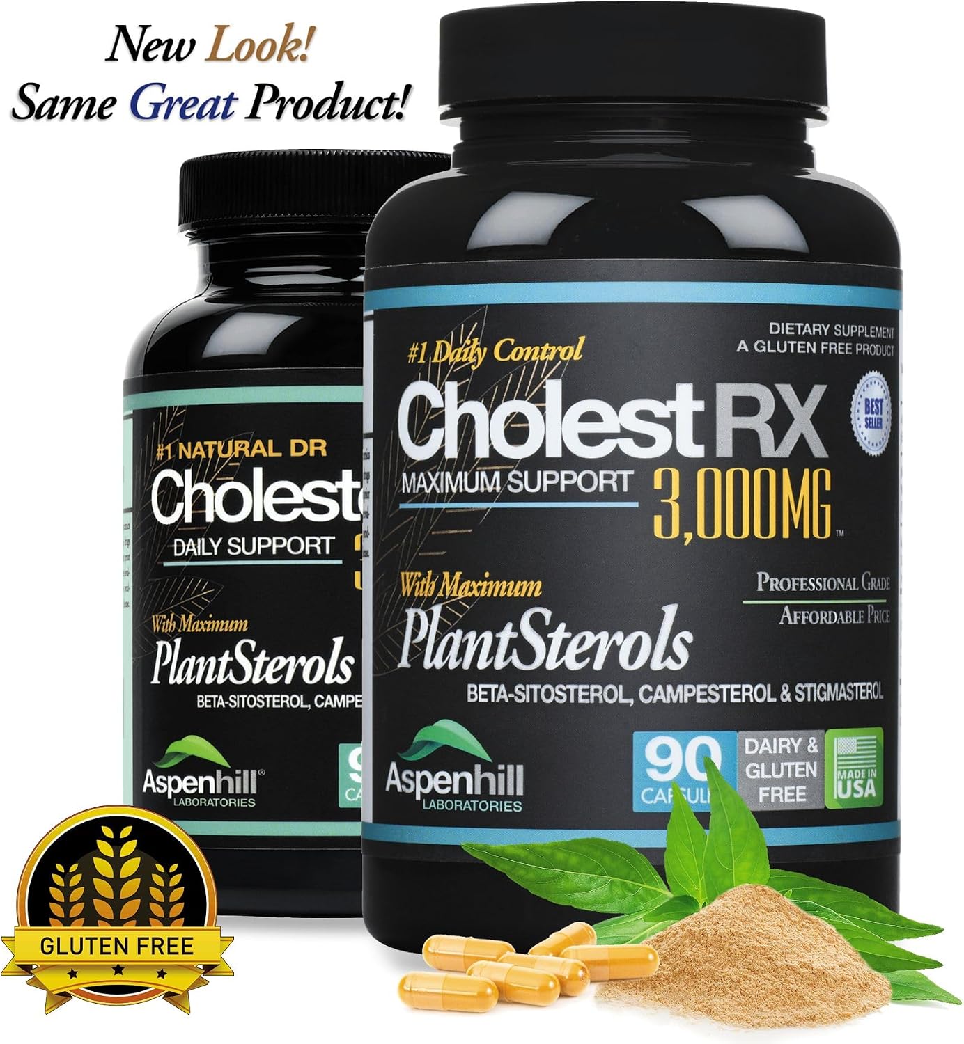 Triple Strength PhytoSterol Complex - CholestRX - Beta-Sitosterol 3,000mg - 90 Capsules - görsel 3