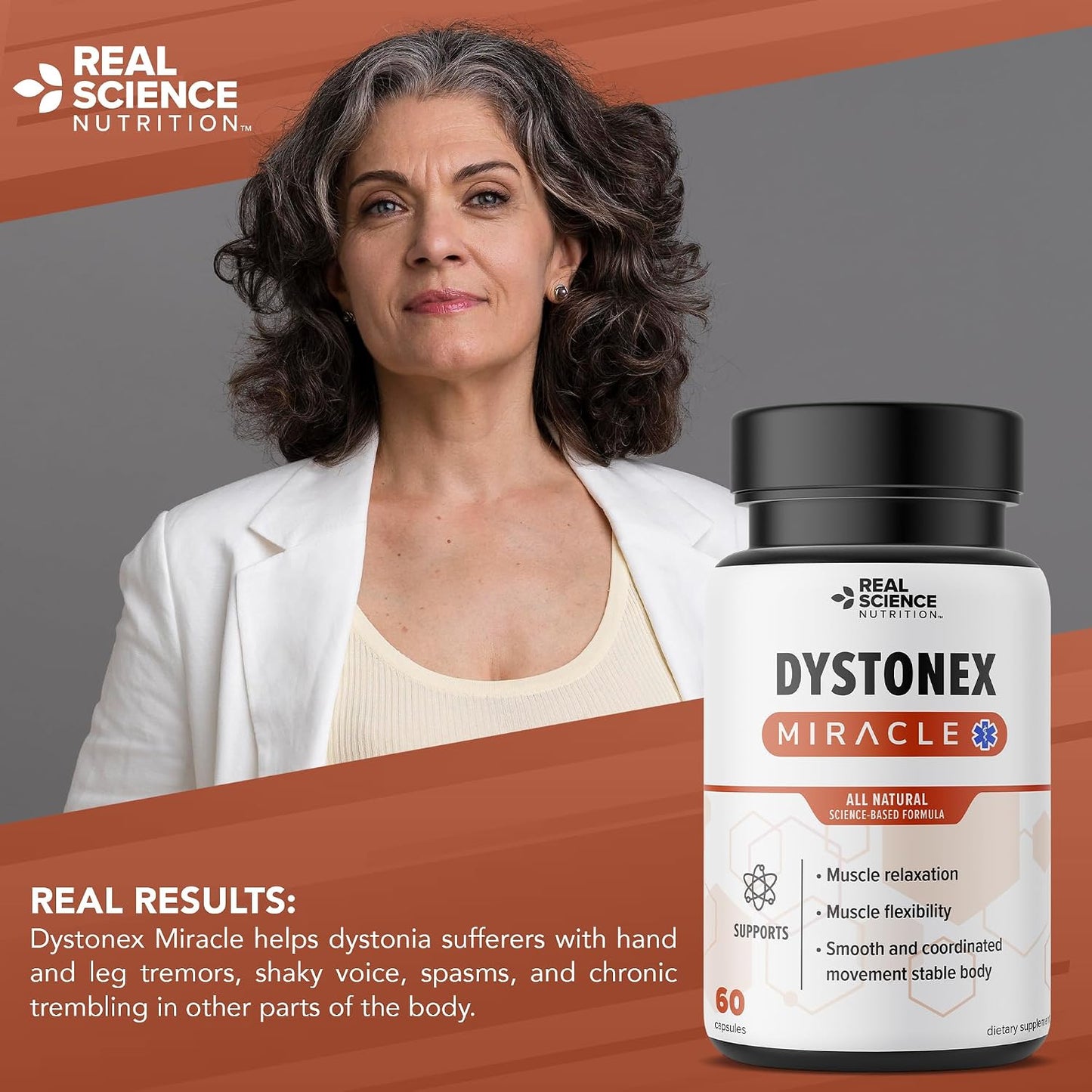 Real Science Dystonex – Dystonia Support Supplement with Vinitrox & GABA, 60 Capsules - görsel 6