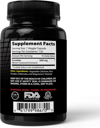 Absonutrix Fucoidan Pure Brown Seaweed Extract (120 Capsules)