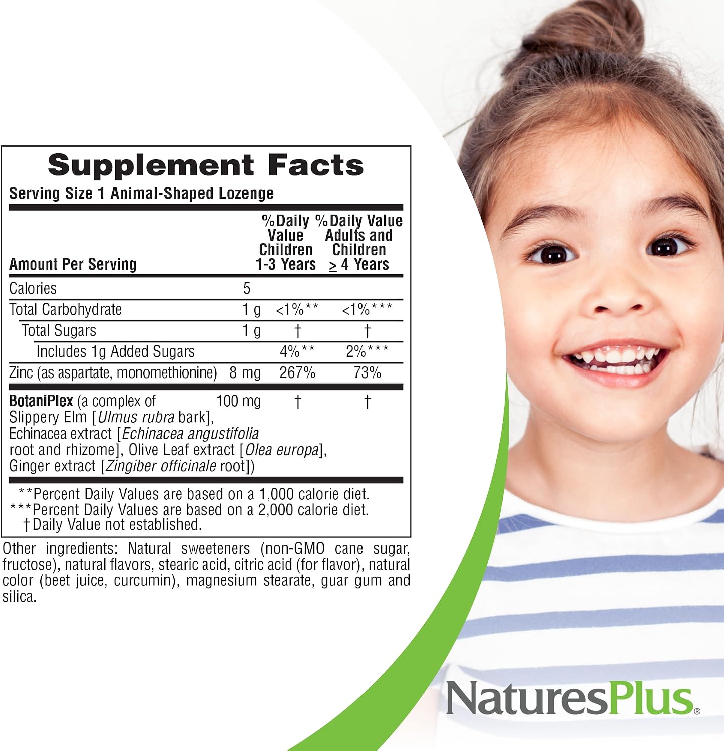 NaturesPlus Animal Parade KidZinc - Organically Chelated Zinc - Tangerine Flavour - 90 Animal-Shaped Lozenges - görsel 5