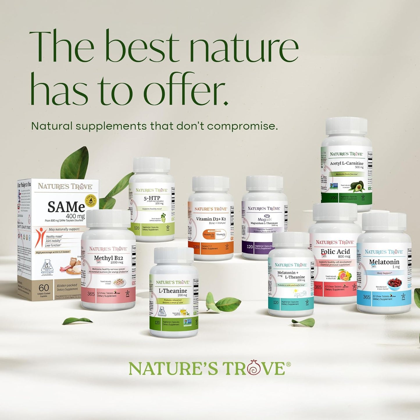 Nature's Trove L-Theanine 200mg - 365 Vegetarian Capsules (Super Value Size) - görsel 8