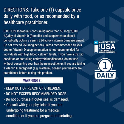 Life Extension Vitamins D and K with Sea-Iodine