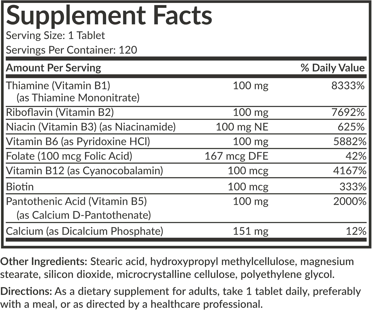 Futurebiotics Super B 100 Sustained Release Vitamin B Complex Non-GMO, 120 Vegetarian Tablets - görsel 8