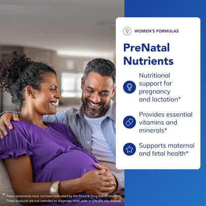 Pure Encapsulations PreNatal Nutrients – for Pregnancy and Lactation – Supports Energy & DNA Development* – with Folate, Choline & Iron – Gluten-free and Non-GMO – 60 Capsules