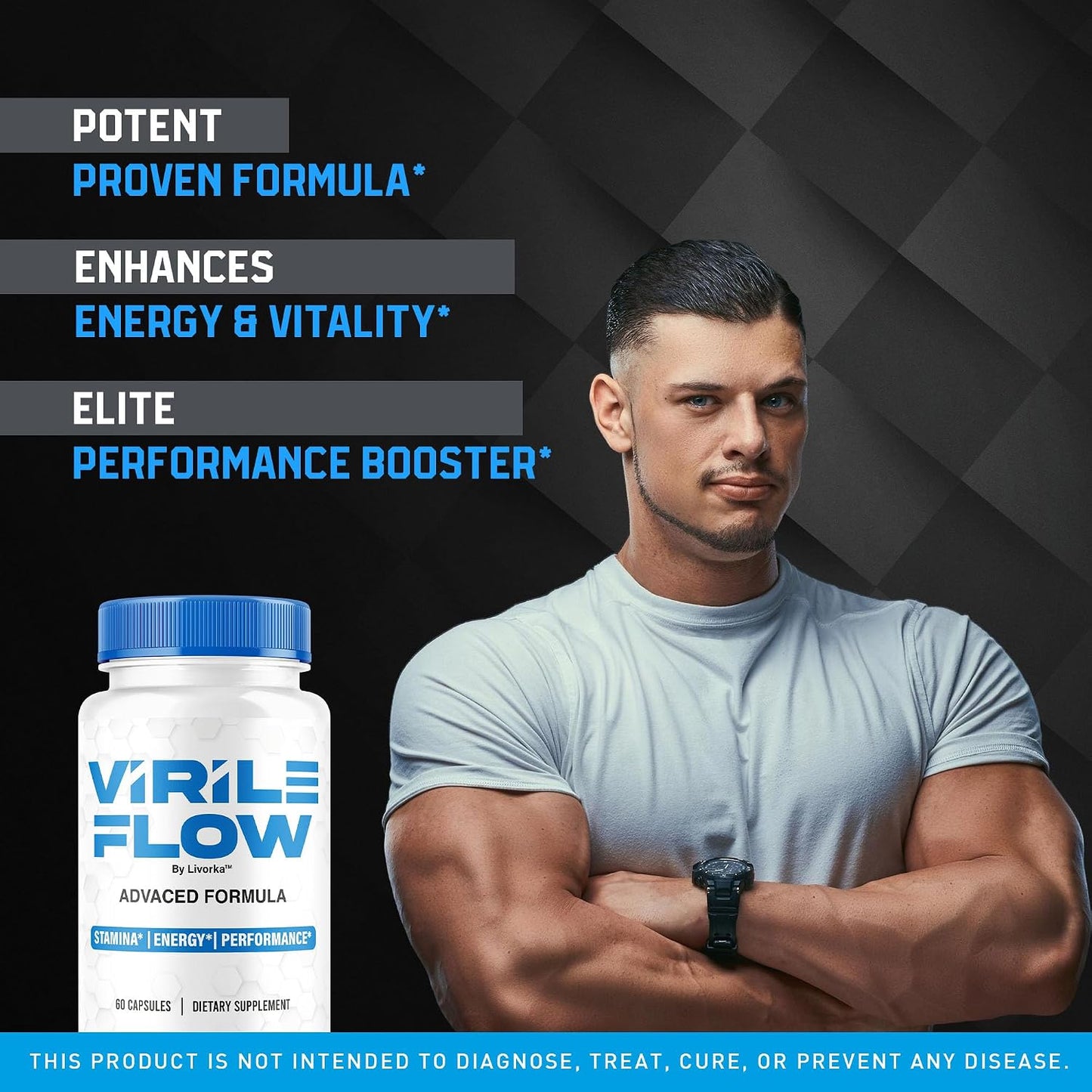 Virile Flow for Men – 300 Capsules (5-Month Supply) - görsel 3