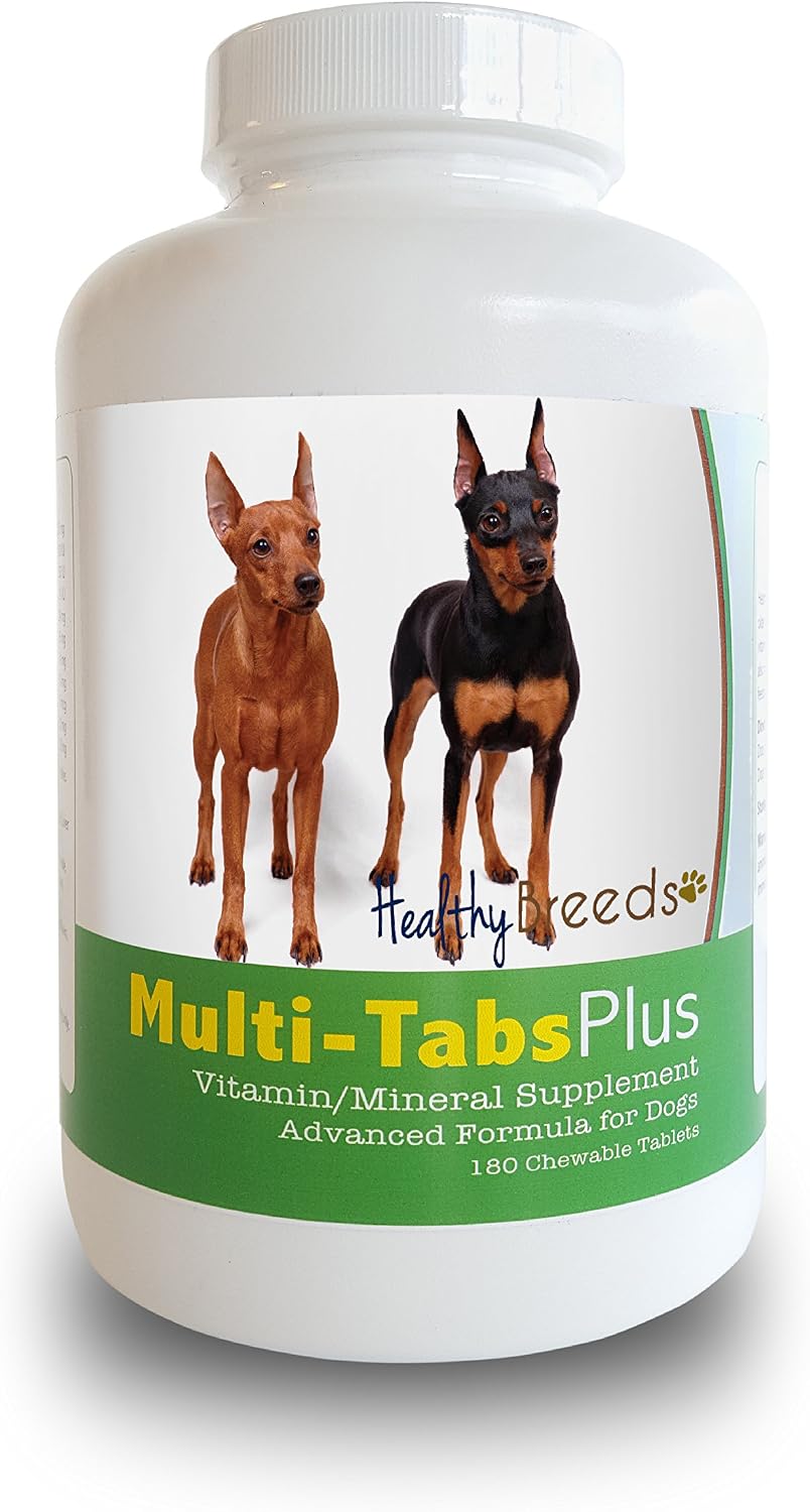 Healthy Breeds Miniature Pinscher Multi-Tabs Plus Chewable Tablets, 180 Count - görsel 1
