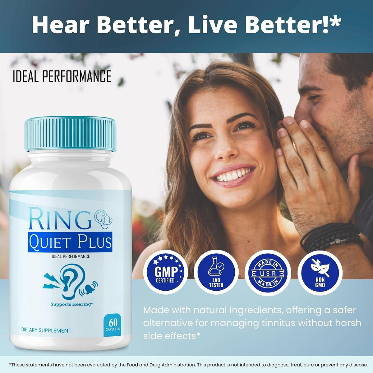 Ring Quiet Plus Tinnitus Relief for Ringing Ears Capsules (60 Capsules) - görsel 5