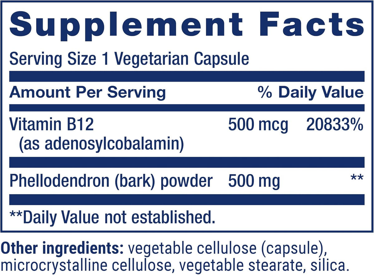 Life Extension Dopamine Advantage: Phellodendron Bark and Vitamin B12 for Cognitive Health, Mental Sharpness and Motivation – 30 Capsules - görsel 3
