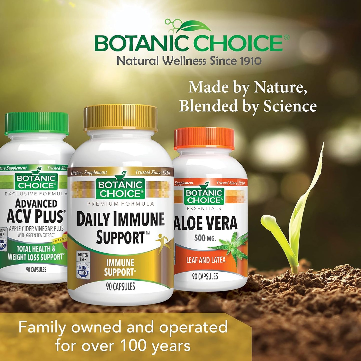 Botanic Choice Daily Immune Support - with Vitamin C, Zinc, and Echinacea for Adults - 90 Capsules - görsel 4