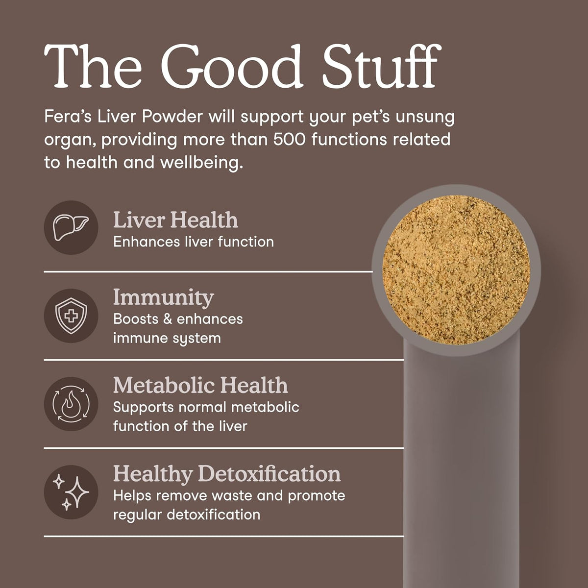 Fera Pets Cat & Dog Liver Support Powder with Milk Thistle – 60 Scoops - görsel 2