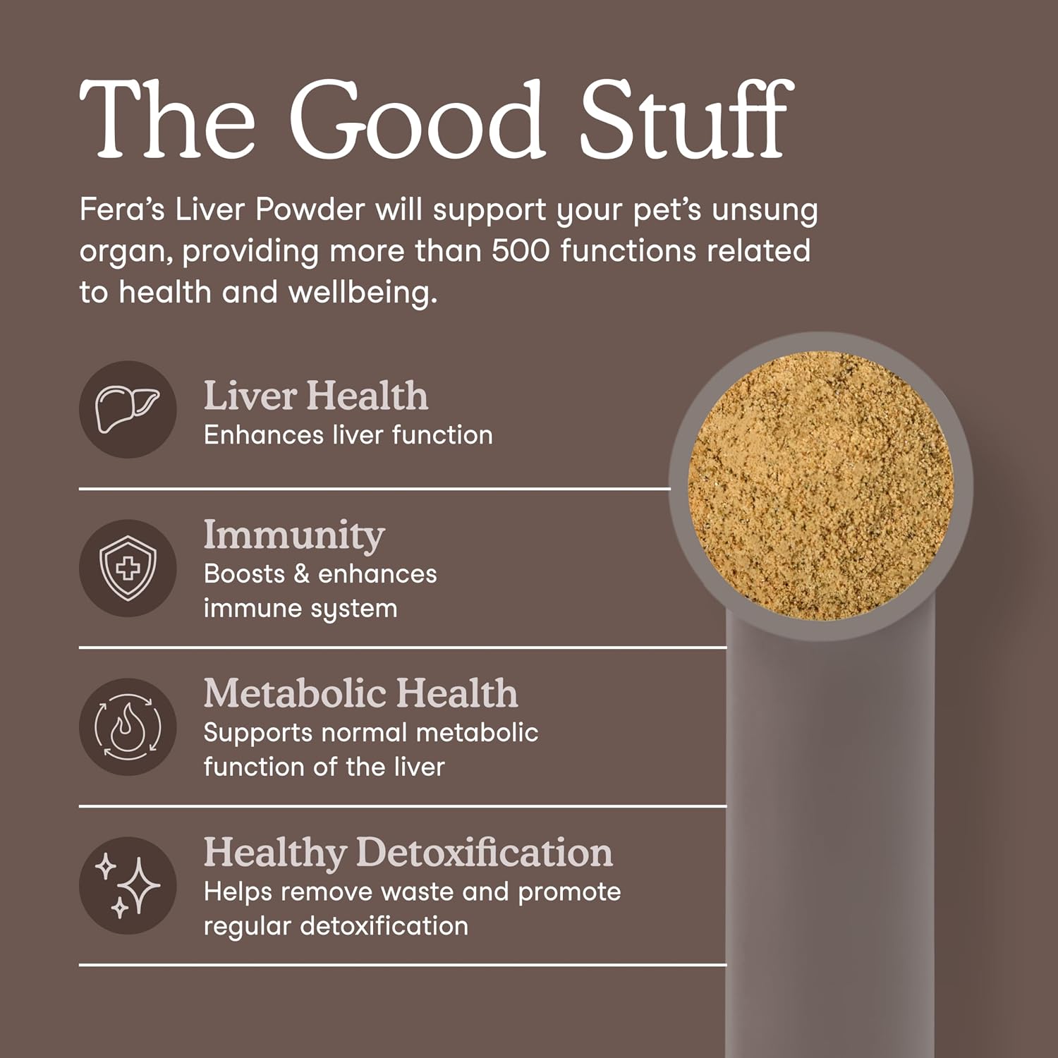 Fera Pets Cat & Dog Liver Support Powder with Milk Thistle – 60 Scoops - görsel 2
