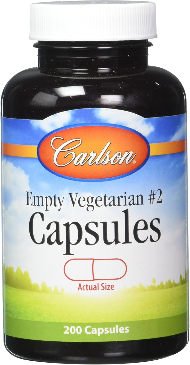 Carlson Labs Small No. 2 Empty Veg Capsules, 200 Count - görsel 3