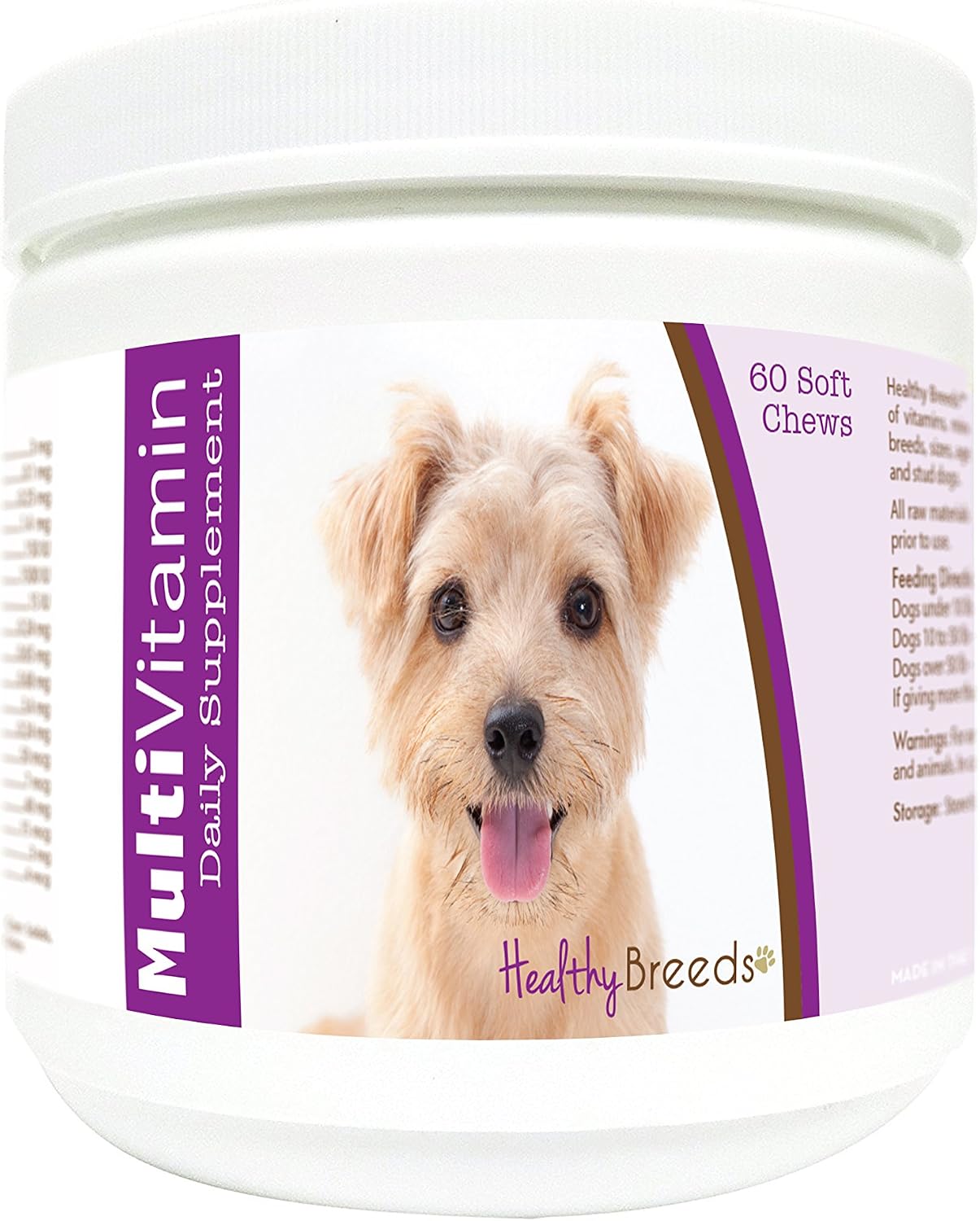 Healthy Breeds Norfolk Terrier Multivitamin Soft Chews (60 Count) - görsel 1