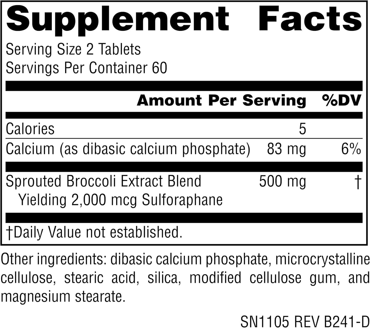 Source Naturals Broccoli Sprout Extract, 250 mg – 120 Tablets - görsel 2