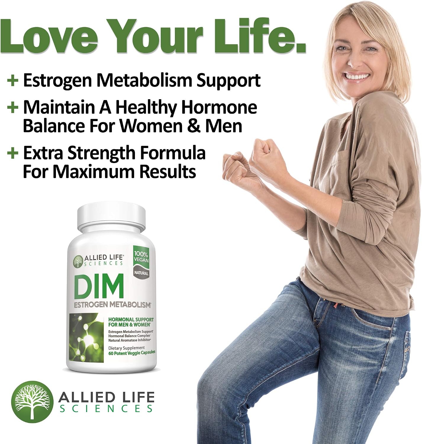 DIM Supplement 300 mg with Broccoli Seed Extract and BioPerine, Vegan, Non-GM, 60 Capsules - görsel 3