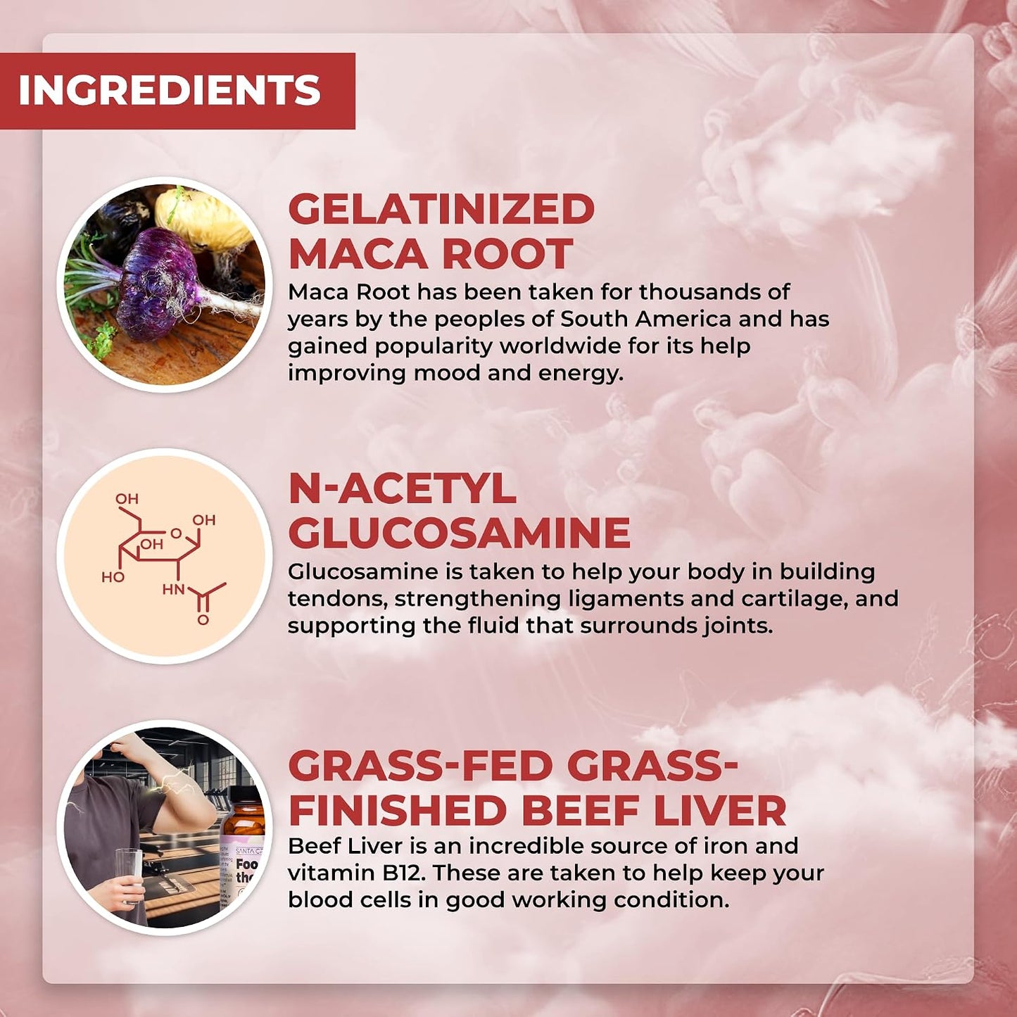 Santa Cruz Paleo Food of the Gods – Grass Fed Beef Organ Supplement - görsel 3