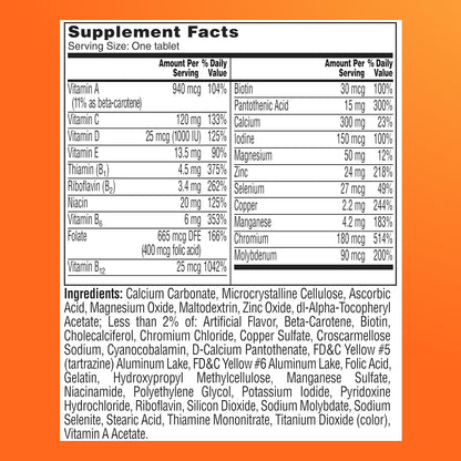 One A Day Multivitamin for Women Over 50 Tablets, 100 Count