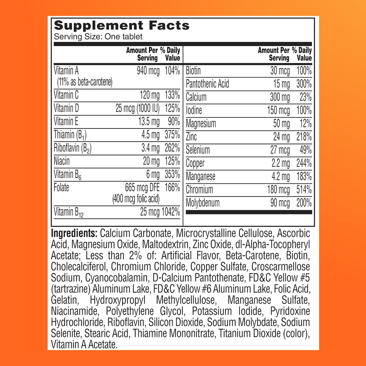 One A Day Women's 50+ Multivitamin Tablets, 65 Tablets - görsel 9